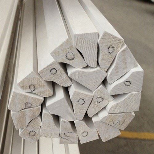 High Cost-Effective White Primed Wood Small Mouldings Shoe Or Quarter Round For Baseboard