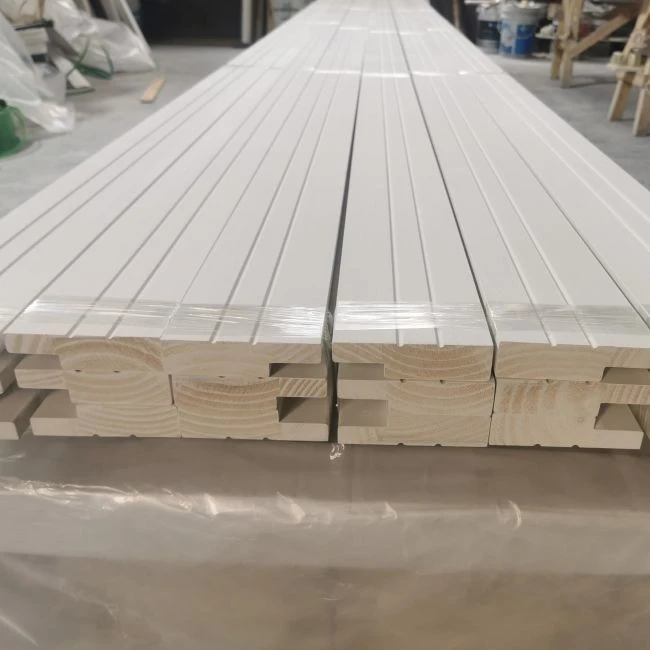 White Primed Wood Trim Door Frames