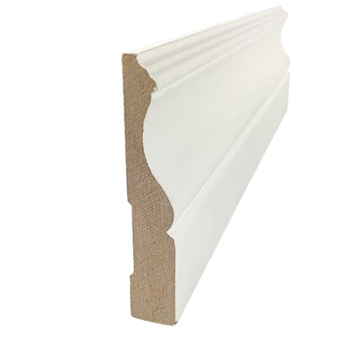 Primed Skirting বোর্ড MDF ছাঁচনির্মাণ