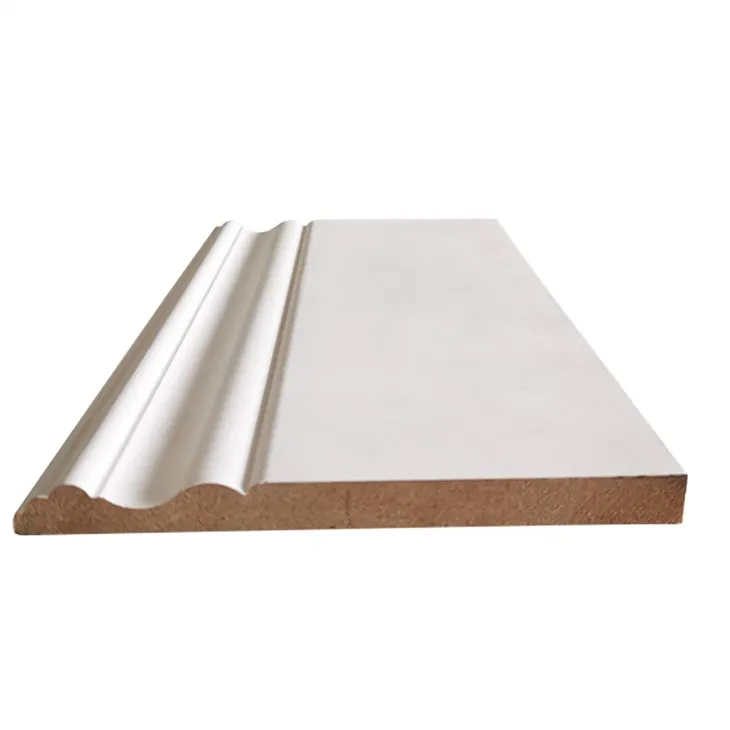 Interior MDF Trim Moulding Wood With Baseboard Molding