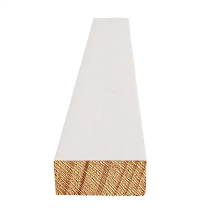 White Primed Finger Joint Moulding For Wood Skirting Board