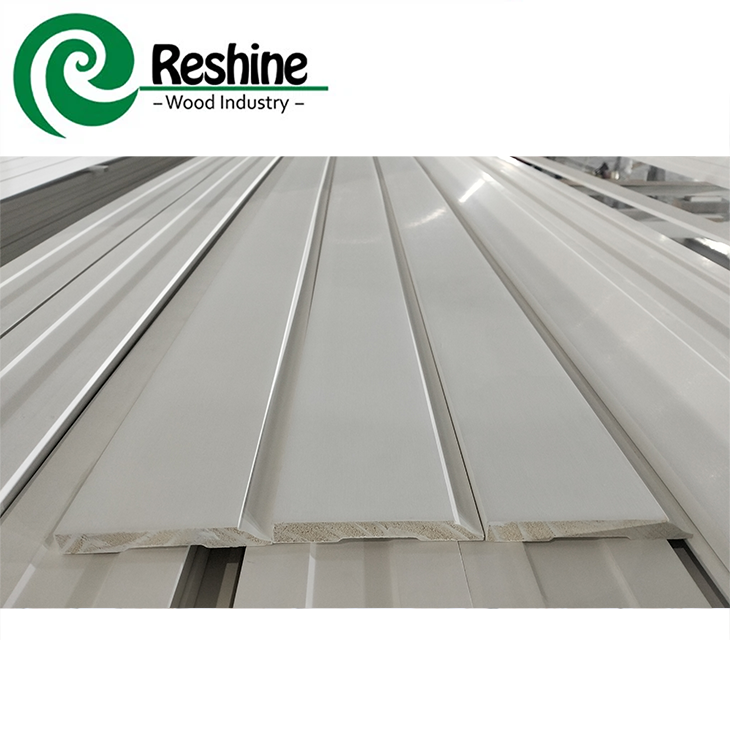 white wood baseboard