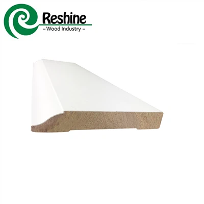 সাদা প্রাইমড এমডিএফ ট্রিম মোল্ডিংস স্কার্টিং বোর্ড